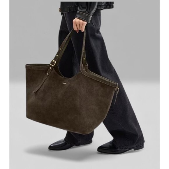 NEW!!   AUTHENTIC COACH Gramercy Tote Bag IN OLIVE GREEN SUEDE AND BRASS - Picture 14 of 14